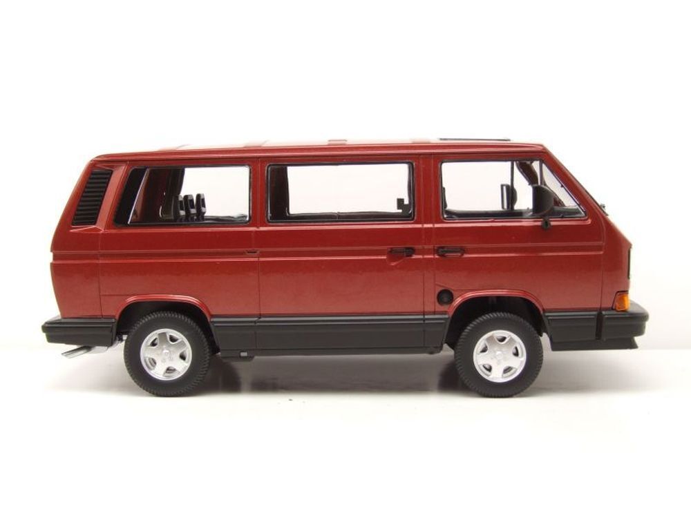 VW Bus T3 Multivan Magnum 1987 rosu- 1/18 KK-Scale