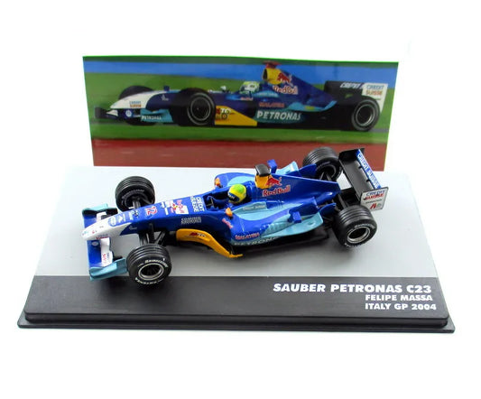 Formula 1 Sauber Petronas C23 Felipe Massa Italy GP 2004 cu vitrina plexiglass - 1/43 Altaya