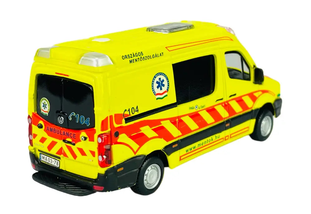 Mercedes Sprinter galben Emergency - 1/50 Bburago