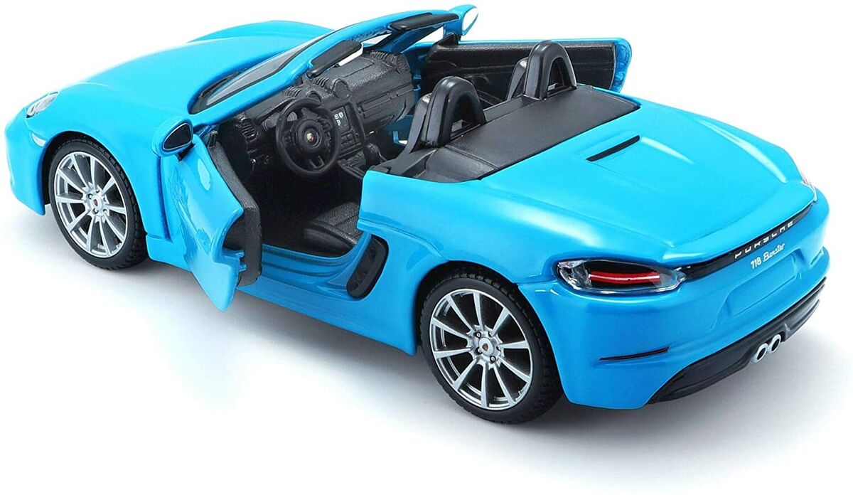 Porsche 718 Boxster bleu - 1/24 Bburago