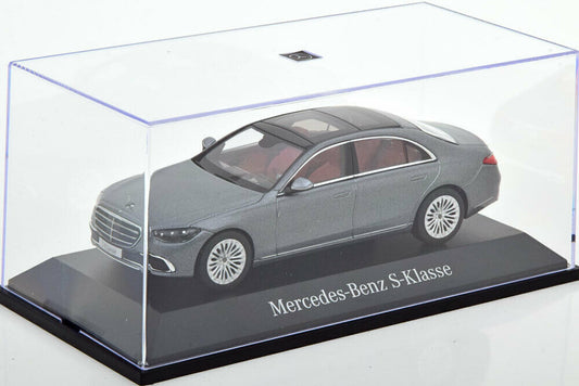 Mercedes S-Klasse gri cu vitrina plexiglass - 1/43 Herpa