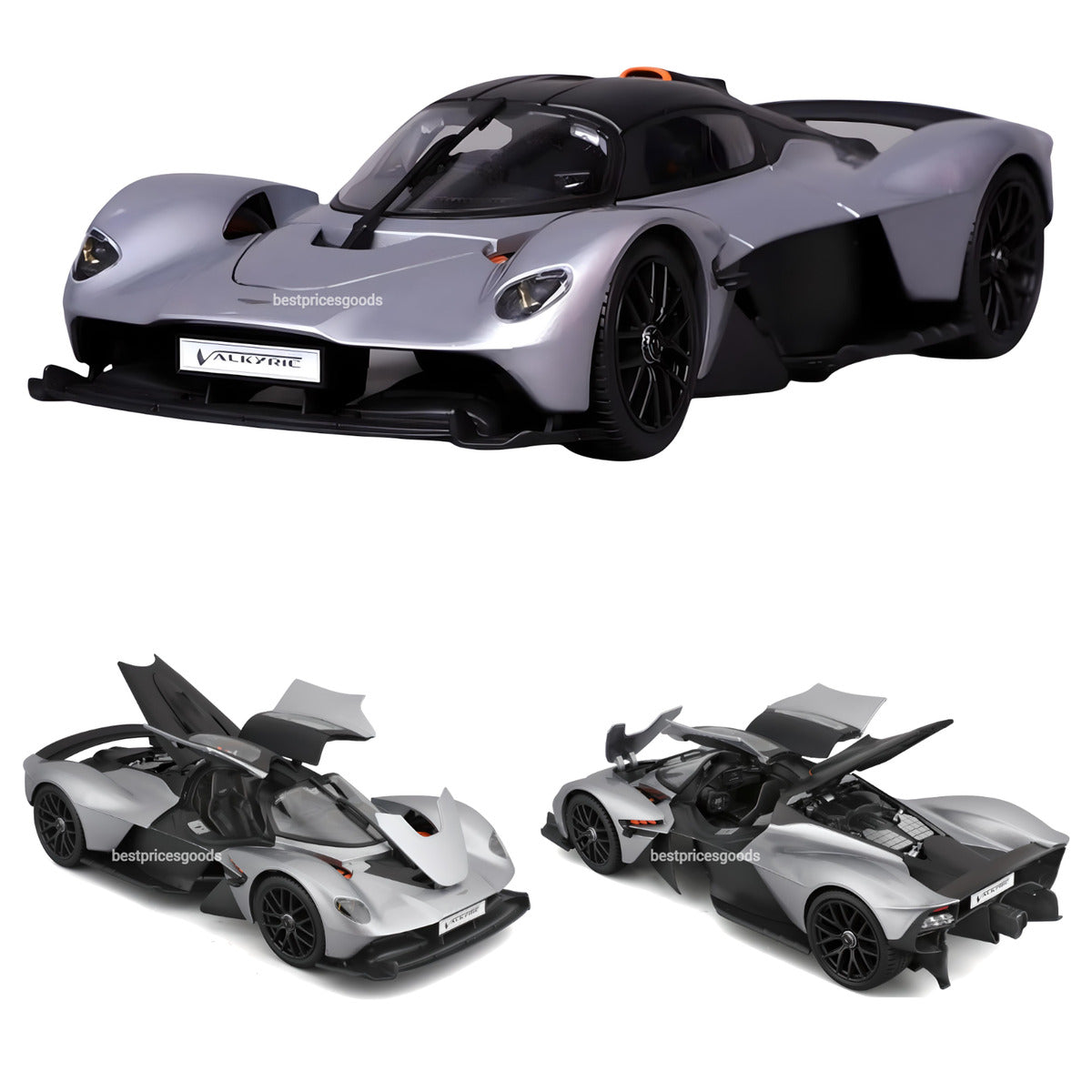 Aston Martin Valkyrie gri/negru - 1/18 Maisto