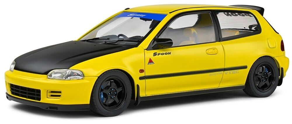 Honda Civic EG6 Spoon Version galben 1991 - 1/18 Solido