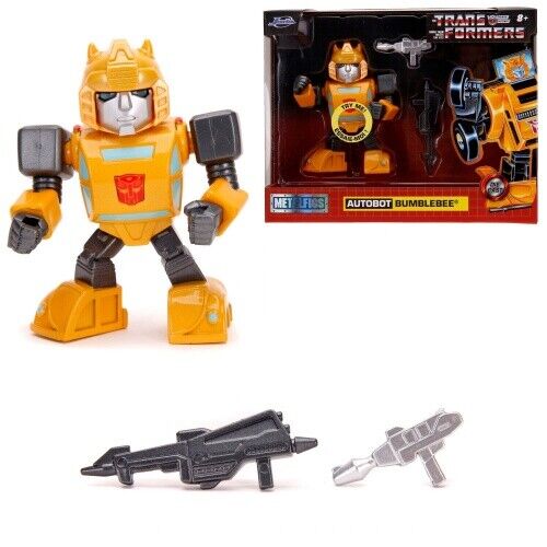 Figurina metalica Transformers Bumblebee 10cm cu accesorii- Jada