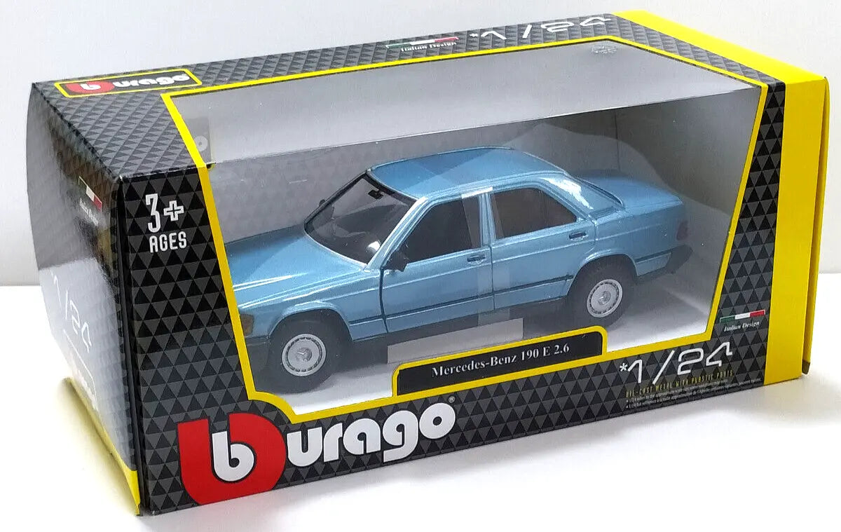 Mercedes-Benz 190 E 2.6 (bleu) - 1/24 Bburago