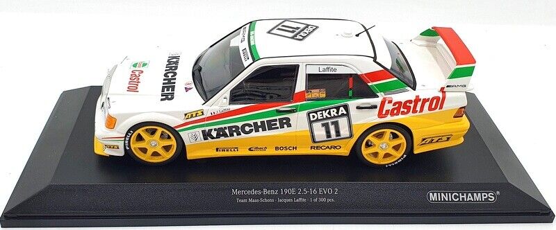 Mercedes-Benz 190E 2.5-16 Evo 2 Team Maas Schons - Jacques Laffite 1/300pcs #11 - 1/18 Minichamps