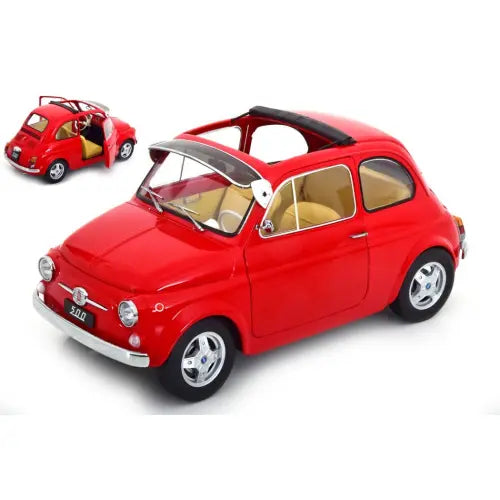 Fiat 500 F 1968 Custom rosu - 1/12 KK-Scale