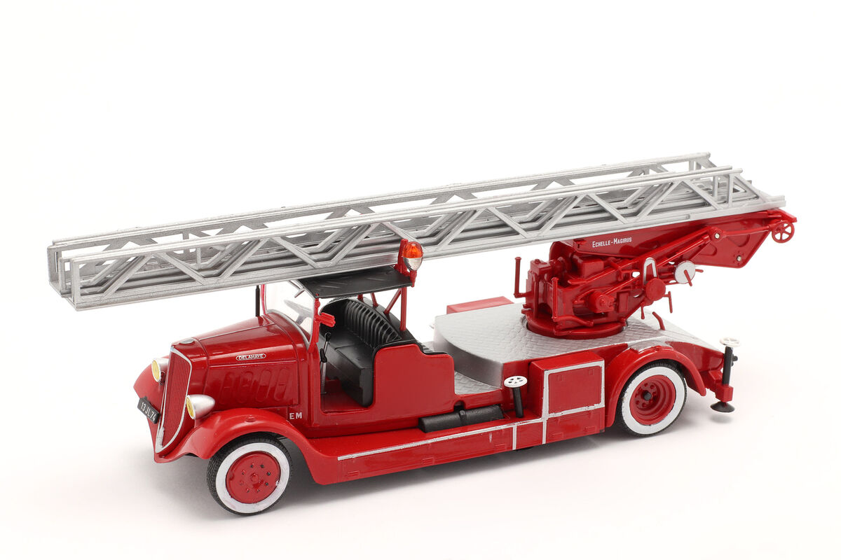 Delahaye Typ 103 Feuerwehr mit Drehleiter rot - 1/43 Altaya