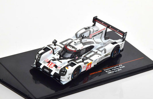 Porsche 919 Hybrid #18 1000km Spa 2015 cu vitrina plexiglass - 1/43 IxoModels