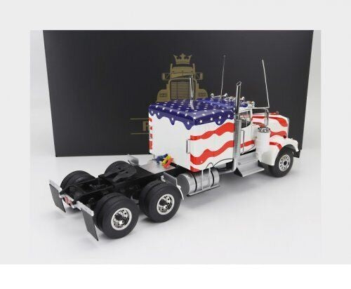 Camion Kenworth W900 stars and stripes white/red/blue - 1/18 Road Kings