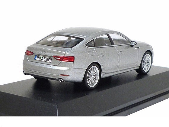 Audi A5 Sportback Florett Silver cu vitrina plexiglass - 1/43 Spark