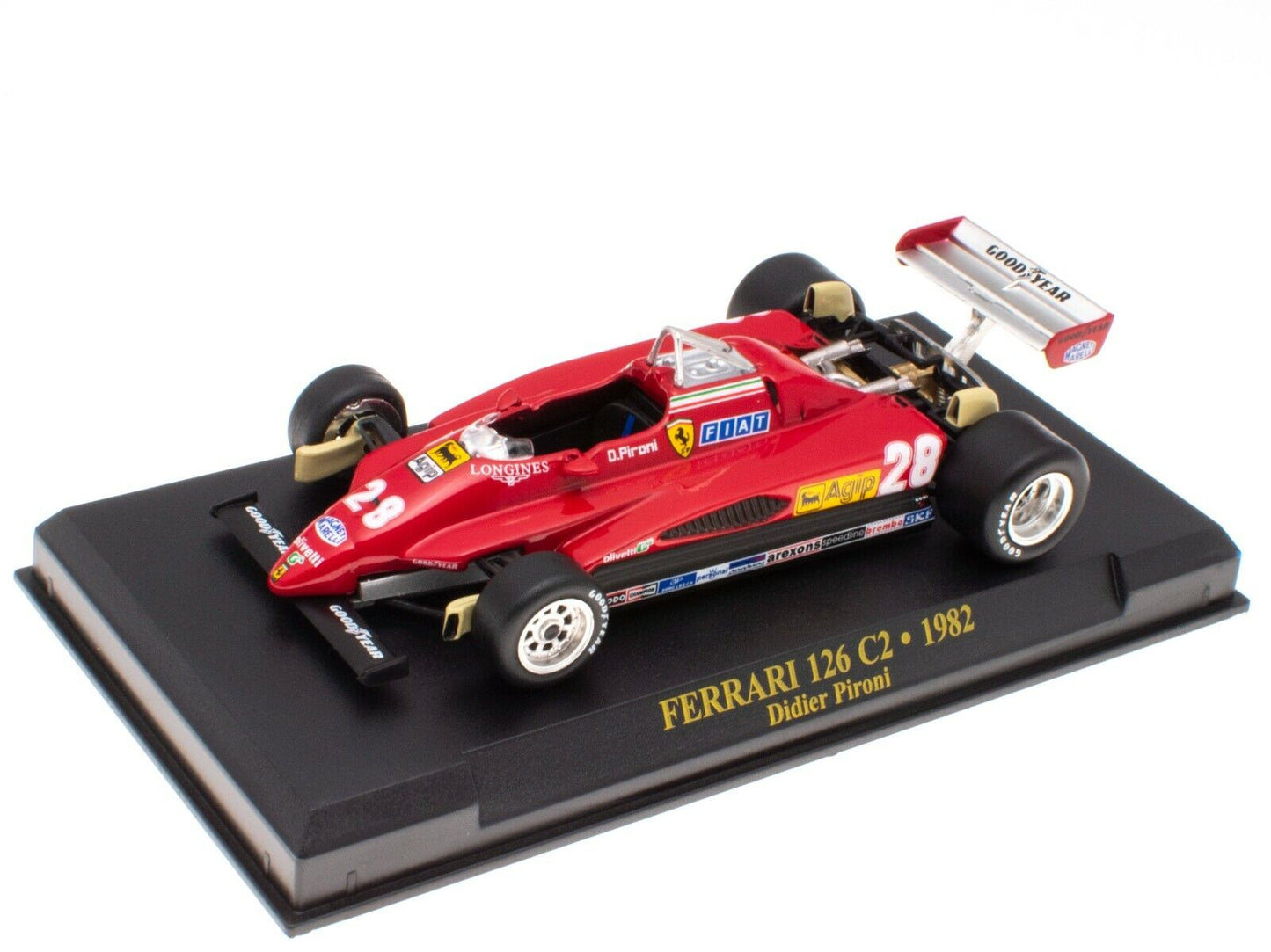 Formula 1 Ferrari 126 C2 1982 Didier Pironi - 1/43 Altaya