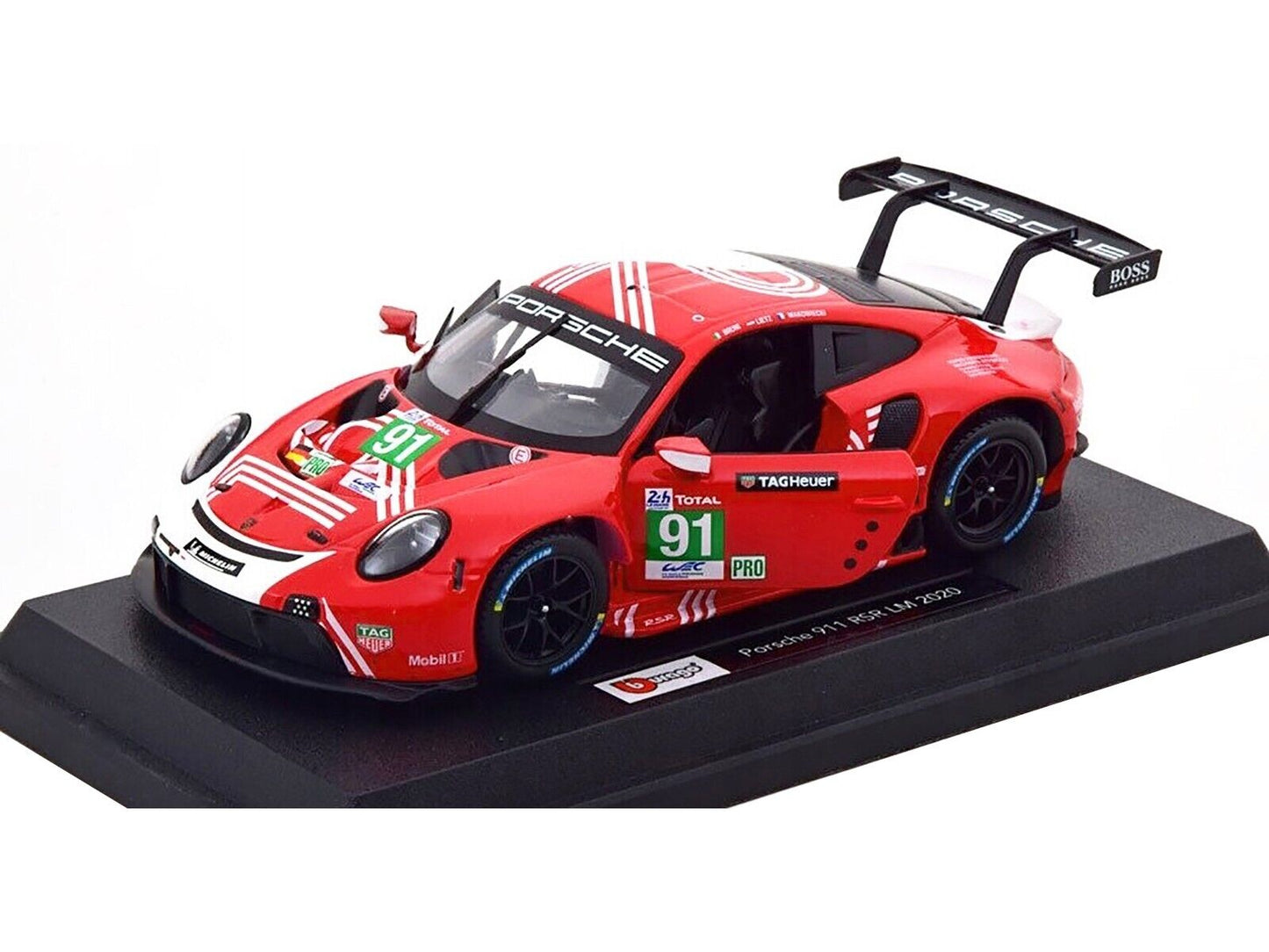 Porsche 911 RSR LM 2020 rosu/alb - 1/24 Bburago