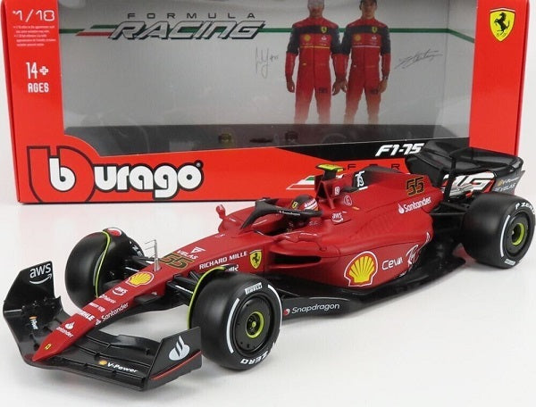 Formula 1 Ferrari Carlos Sainz #55 F1-75 - 1/18 Bburago