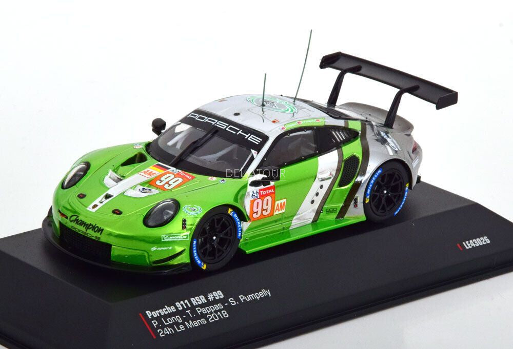 Porsche 911 Rsr #99 24h Le Mans 2018 cu vitrina plexiglass - 1/43 IxoModels