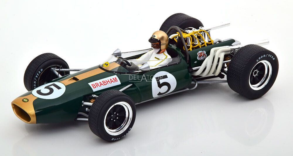 Formula 1 Brabham BT20 #5 Jack Brabham 2nd GP Mexico 1966 - 1/18 Model Car Group