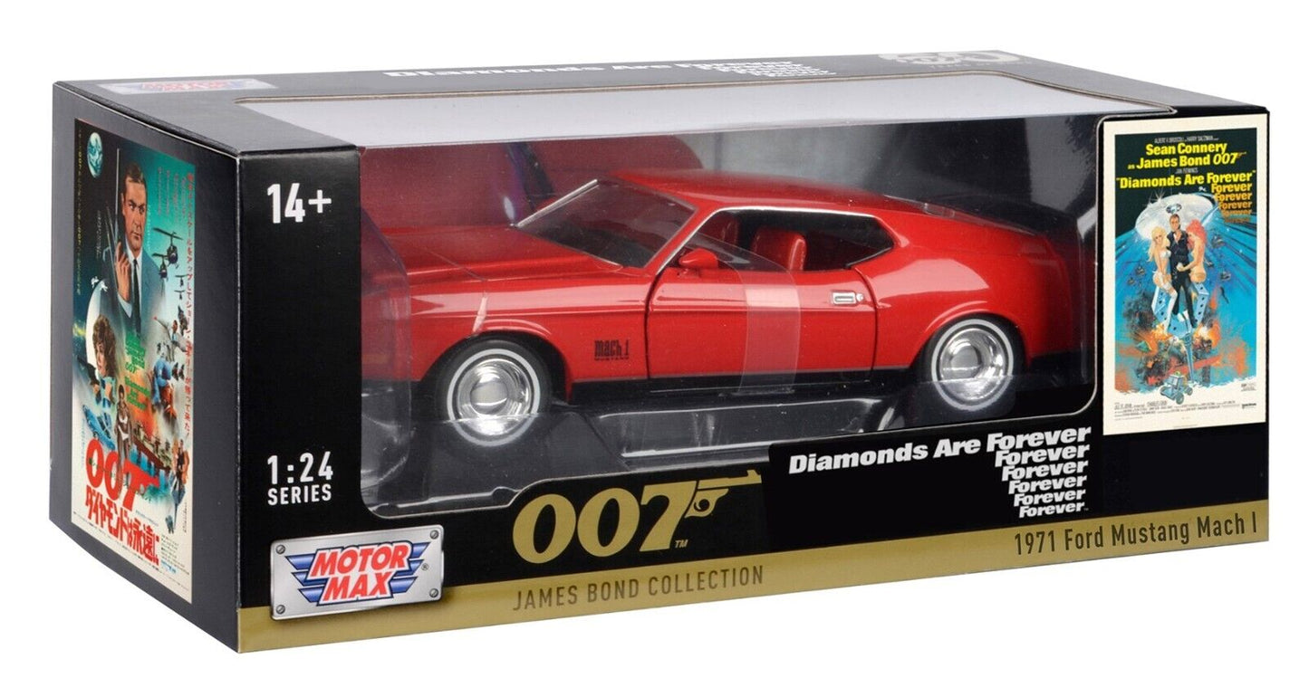 Ford Mustang Mach I 1971 James Bond Collection 007 - 1/24 Motormax