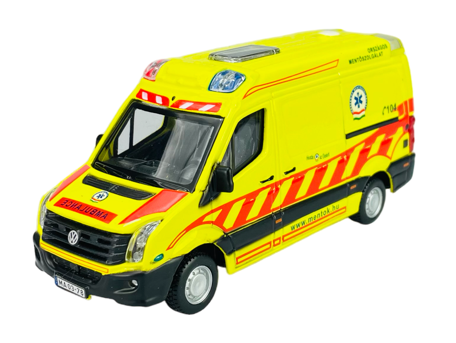 Mercedes Sprinter galben Emergency - 1/50 Bburago