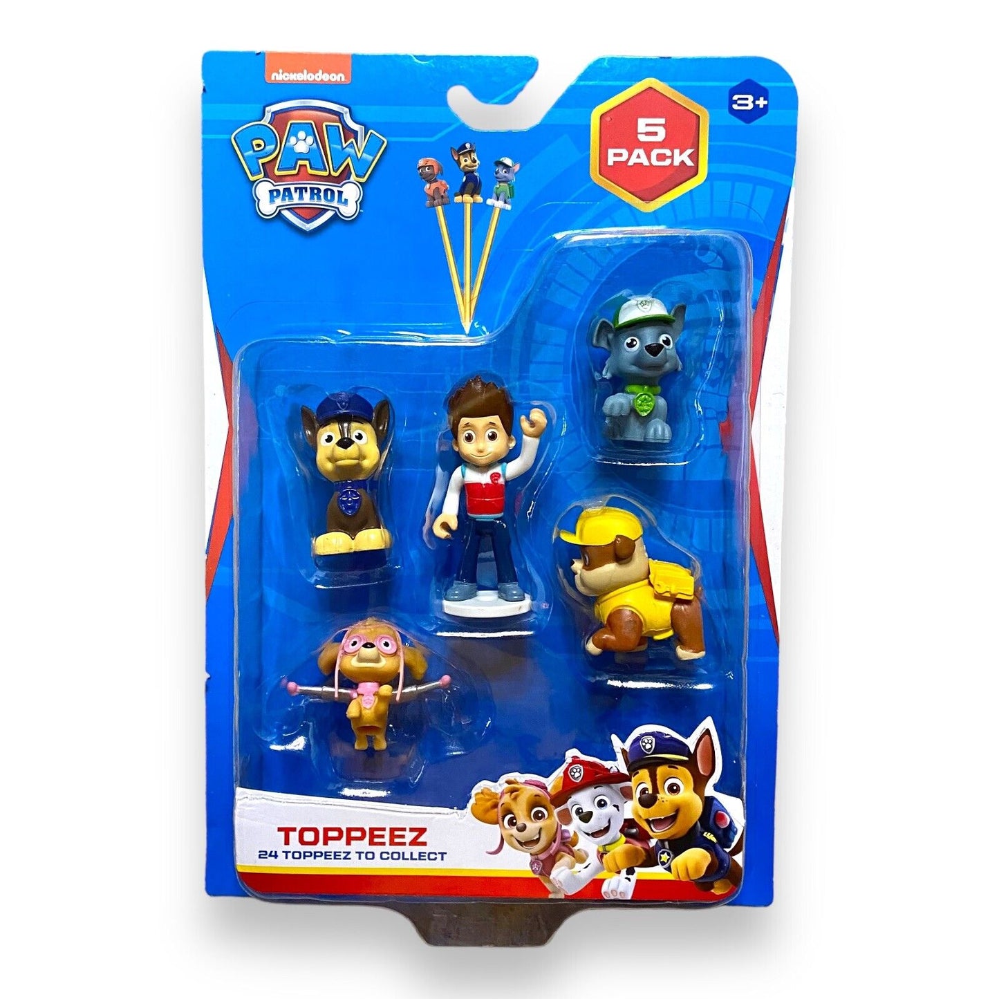 SET 5 Figurine Paw Patrol - Toppeez (pentru pixuri/creioane)