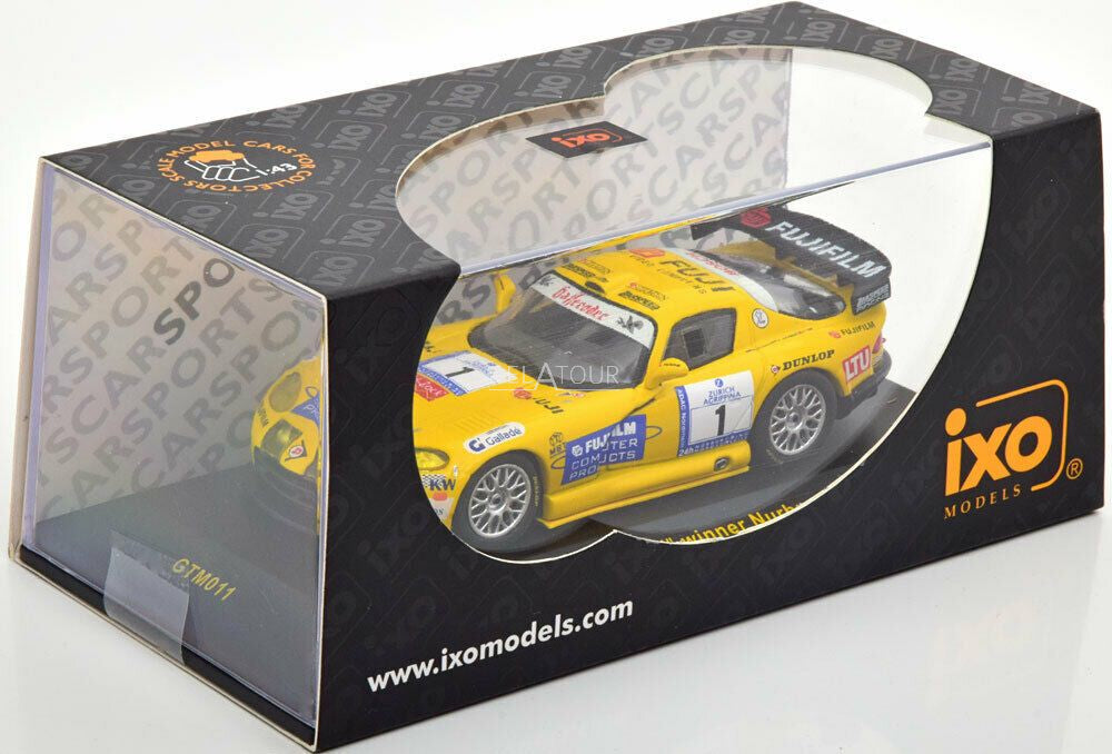 Chrysler Viper Zakspeed winner Nurburgring 24hrs 2002 cu vitrina plexiglass - 1/43 IxoModels