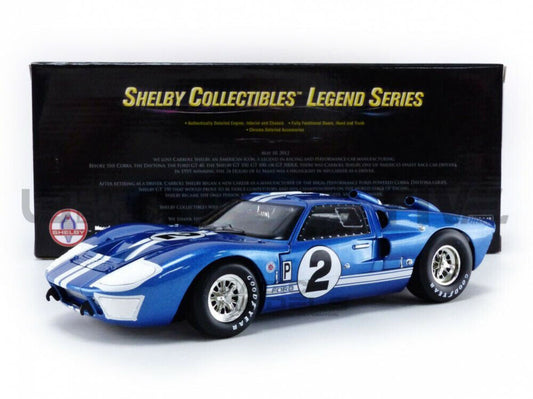 FORD GT-40 MK II 1966 No. 2 - 1/18 SHELBY COLLECTIBLES