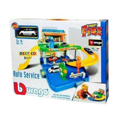 Set Auto Service cu masinuta inclusa - 1/43 Bburago