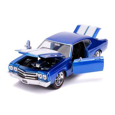 Chevrolet Chevelle SS 1970 albastru cu dungi albe - 1/24 Jada