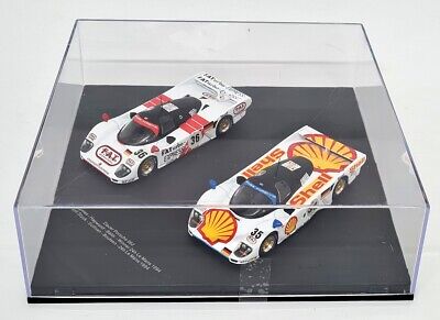 Set 2 machete Dauer Porsche 962 Winner 24h LeMans 1994 #35 si #36 cu vitrina plexiglass - 1/43 Werk83