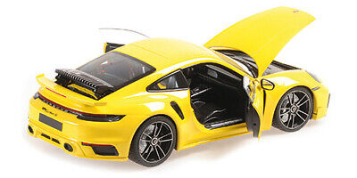 Porsche 911 Turbo S Coupe Sport Design 2021 galben - 1/18 Minichamps