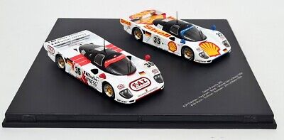 Set 2 machete Dauer Porsche 962 Winner 24h LeMans 1994 #35 si #36 cu vitrina plexiglass - 1/43 Werk83