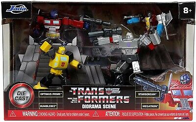 Set 4 figurine Transformers Diorama scene - Jada