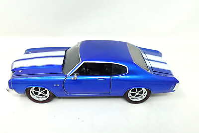 Chevrolet Chevelle SS 1970 albastru cu dungi albe - 1/24 Jada