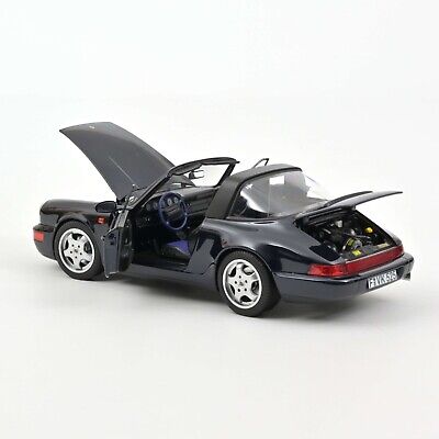 Porsche 911 Carrera 4 Targa 1991 blue metallic - 1/18 Norev