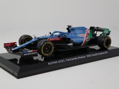 Formula 1 Alpine A521 Fernando Alonso 2021 Saudi Arabian GP 1/24 Premium Collectibles