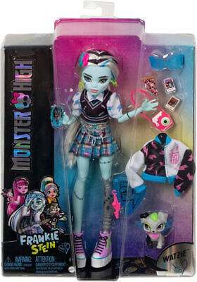 Papusa Monster High - Frankie Stein cu animalut si accesorii