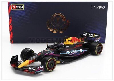 Formula 1 Oracle Red Bull Racing RB19 2023 Miami Grand Prix #1 Max Verstappen cu vitrina plexiglass - 1/24 Bburago