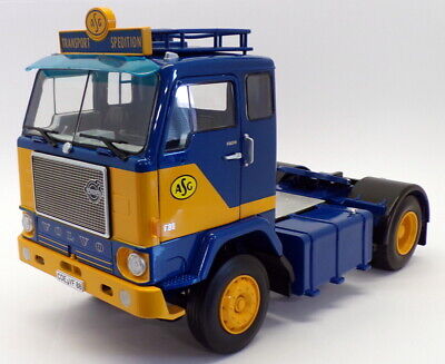 Camion Volvo 1965 albastru/galben - 1/18 Road Kings