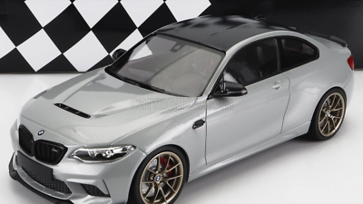 BMW M2 CS 2020 silver cu jante aurii - 1/18 Minichamps