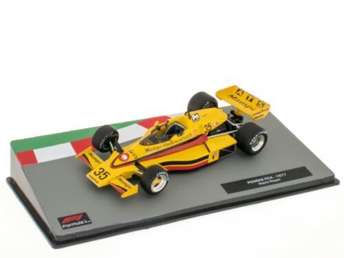 Formula 1 ATS PC4 - 1977 Jean-Pierre Jarier cu vitrina plexiglass - 1/43 Altaya