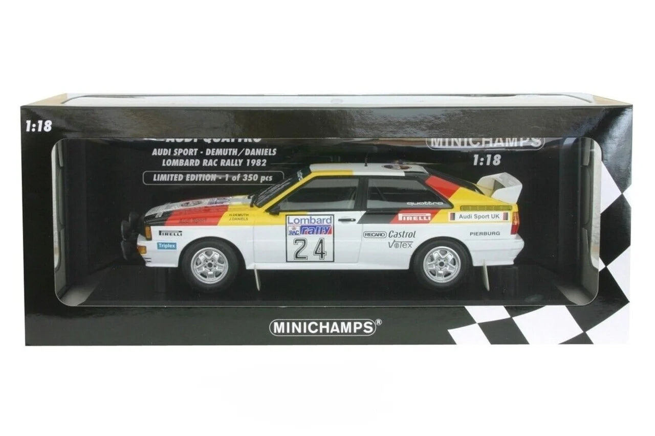 Audi Quattro Sport Lombard RAC Rally 1982 1/350pcs - 1/18 Minichamps