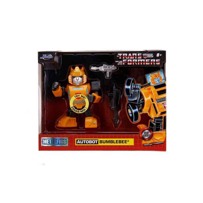 Figurina metalica Transformers Bumblebee 10cm cu accesorii- Jada