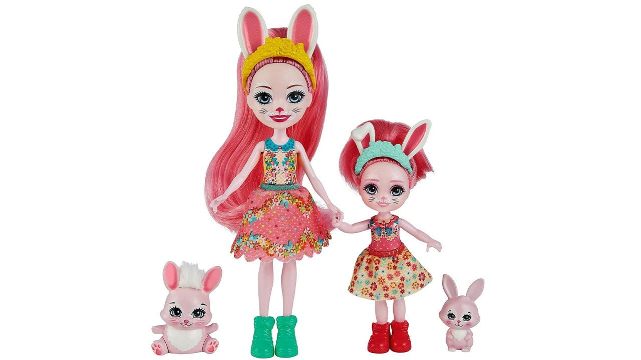 Set Papusi Enchantimals - Bree Bunny & Twist si Bedelia Bunny & Tappy