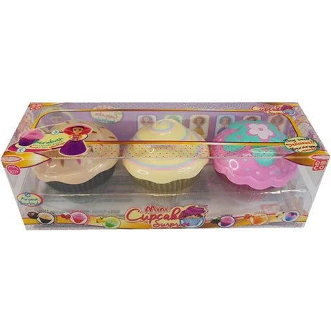 Set 3 Mini Briose cu surpriza papusica