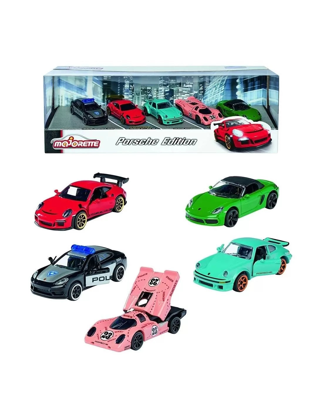 SET 5 masinute Majorette - PORSCHE EDITION