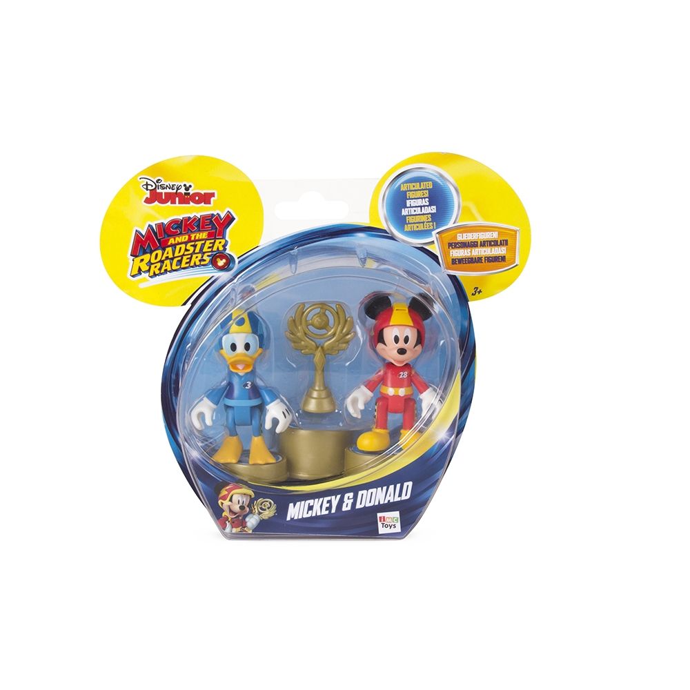 Set minifigurine MIckey si Donald pe podium