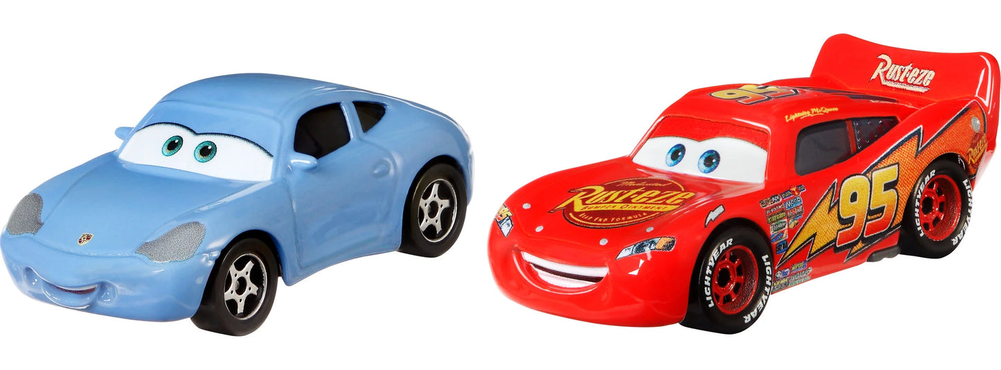 Set 2 masinute Cars - Sally si Lightning McQueen - 1/55 Cars