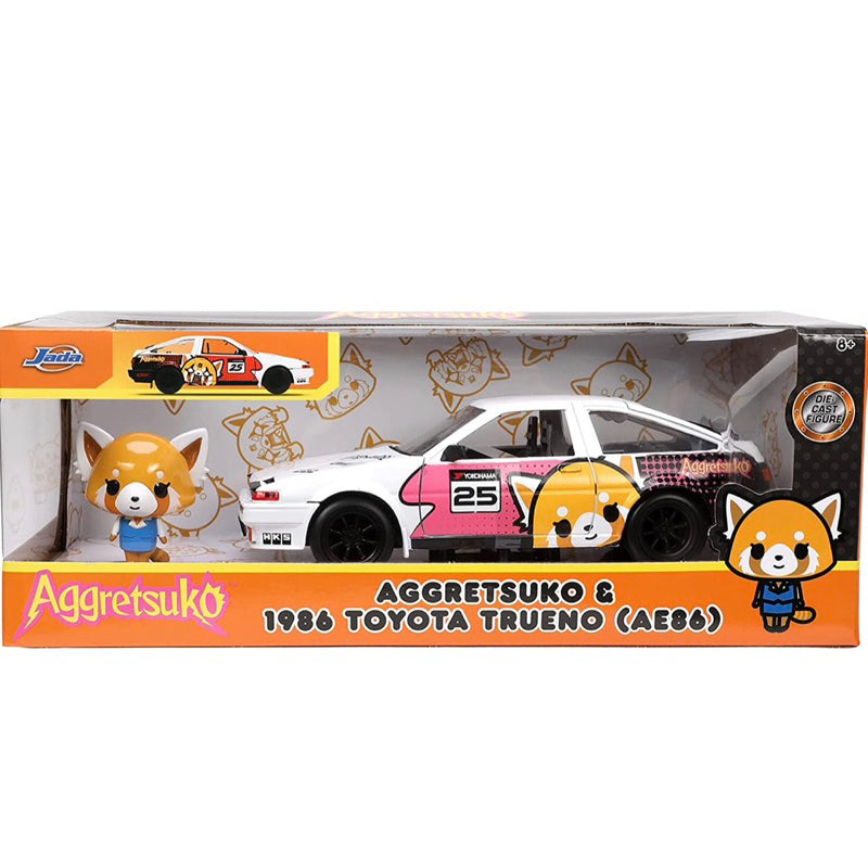 Toyota Trueno 1986 si figurina Aggretsuko - 1/24 Jada