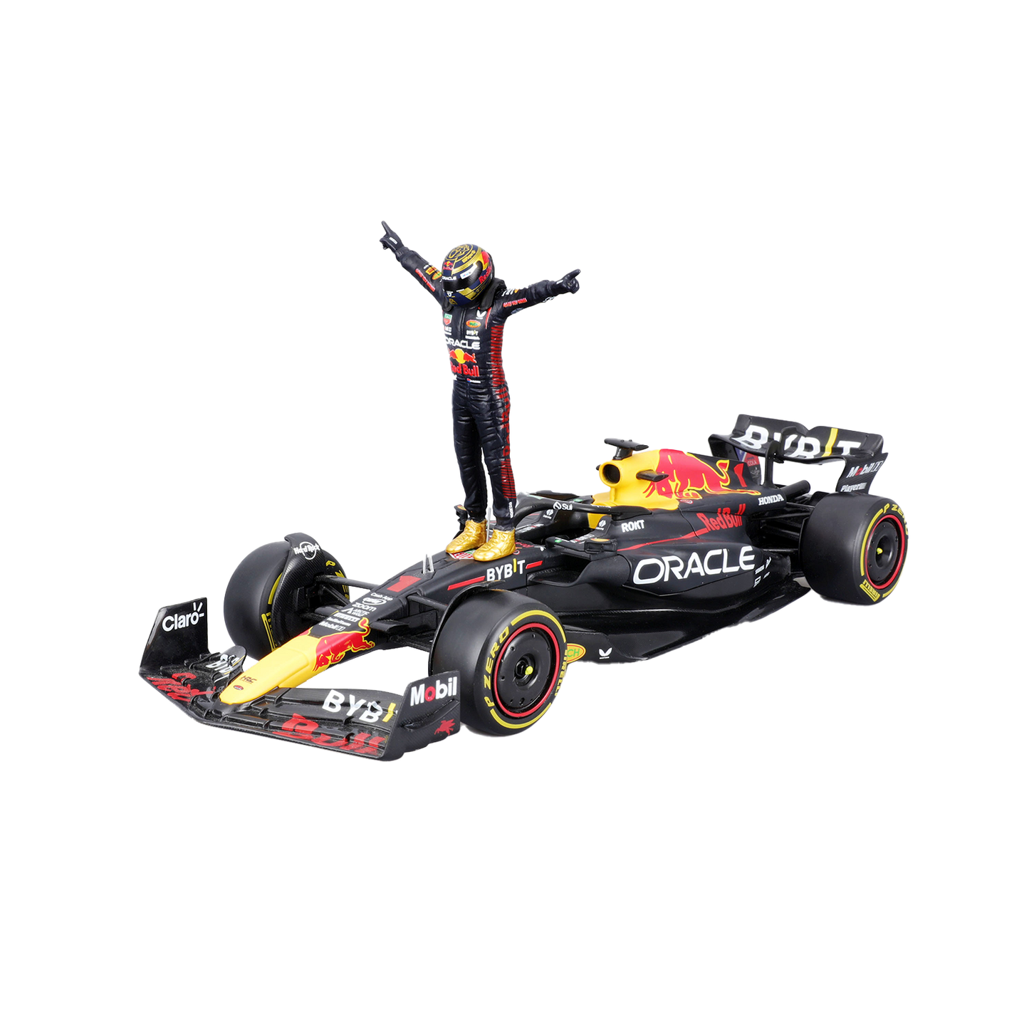 Formula 1 Red Bull Racing RB19 #1 2023 cu figurina Max Verstappen - 1/24 Bburago