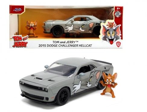 Dodge Challenger Hellcat 2015 cu figurina Jerry - 1/24 Jada