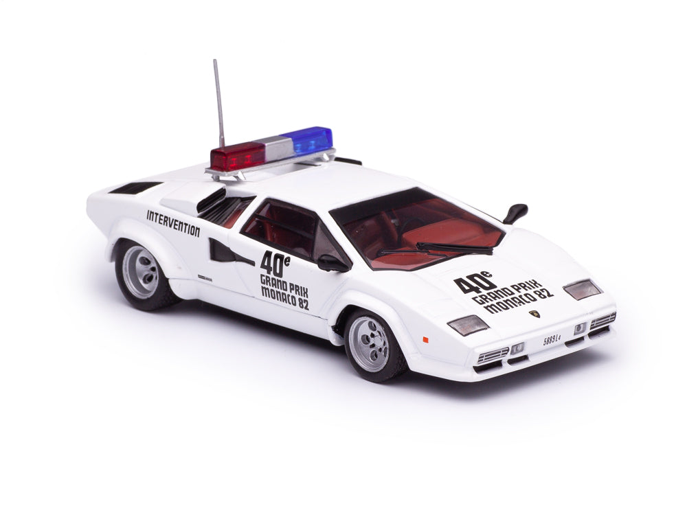 Lamborghini Countach alb Pace Car Monaco GP 1982 cu vitrina plexiglass - 1/43 Werk83